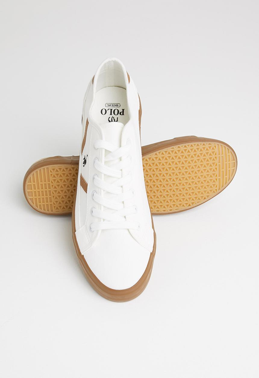 POLO - Isaac multi canvas sneaker - white