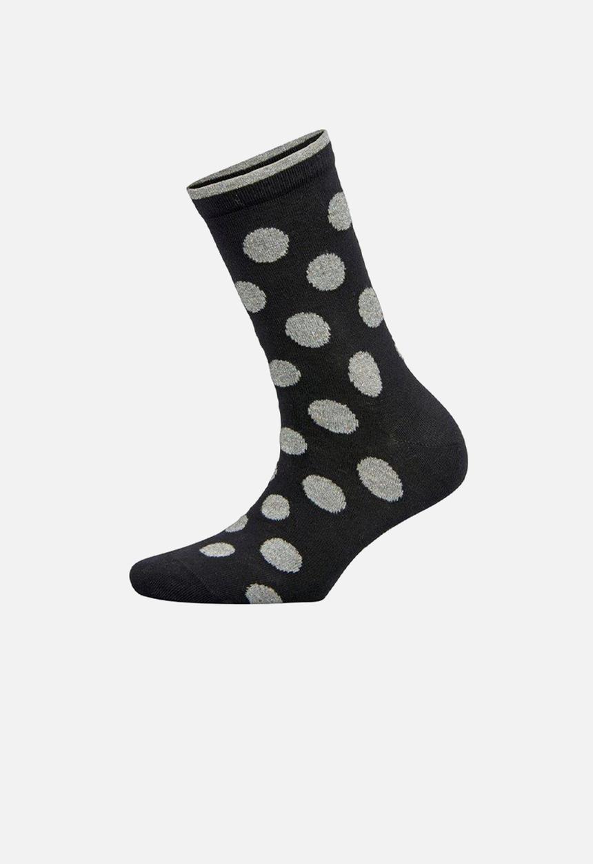 Falke - Shimmer dots - black