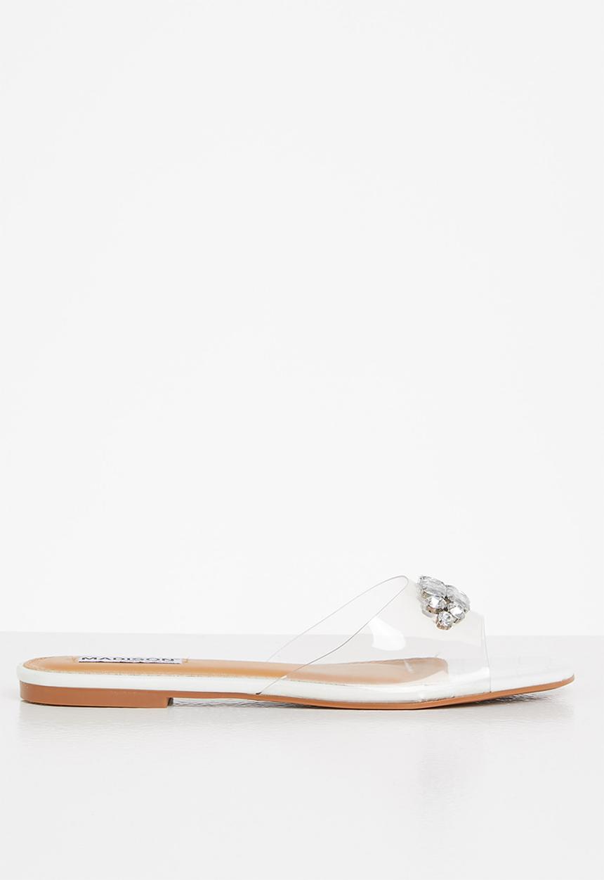 Madison® - Gail jewelled sandal - white 