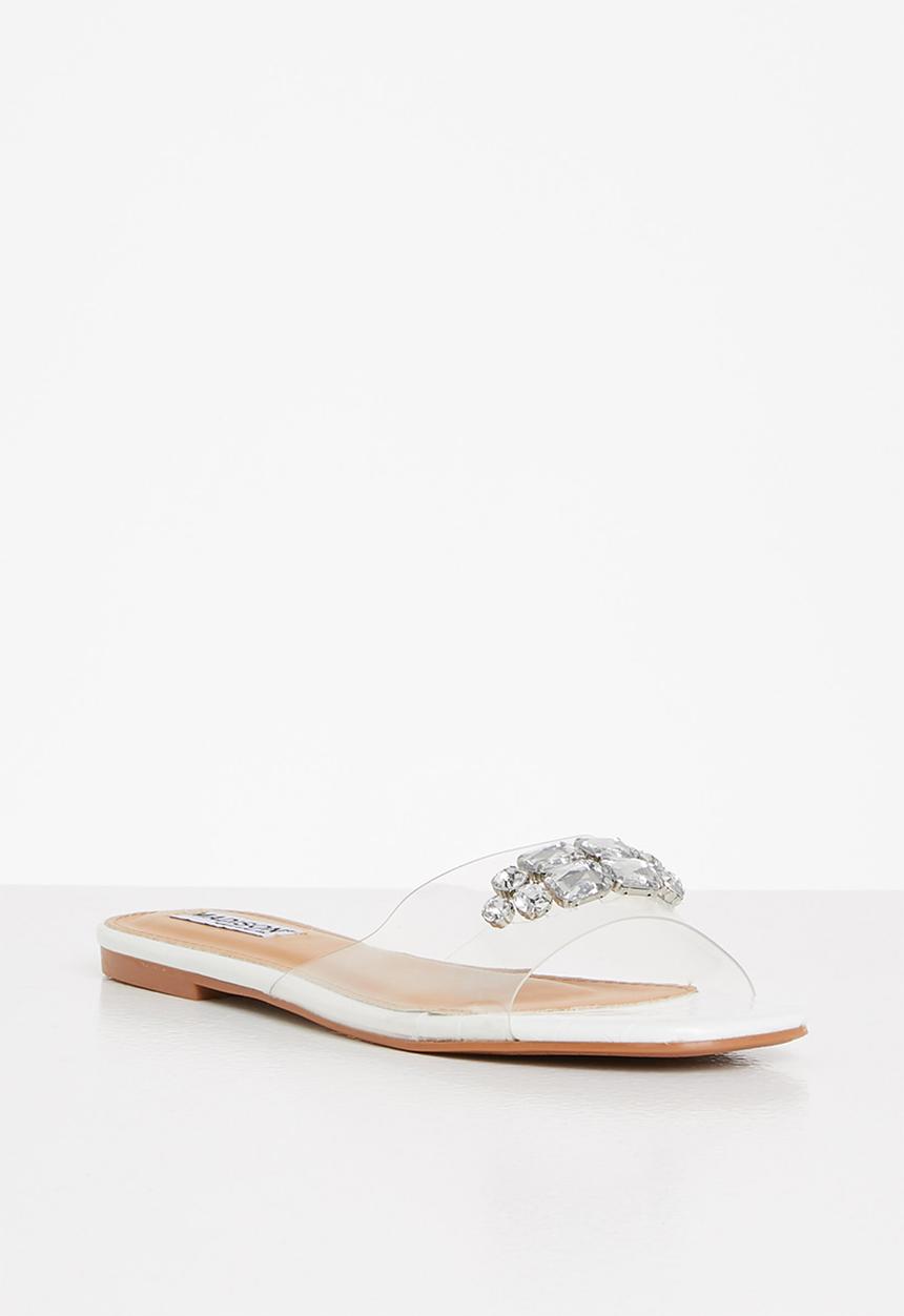 Madison® - Gail jewelled sandal - white 