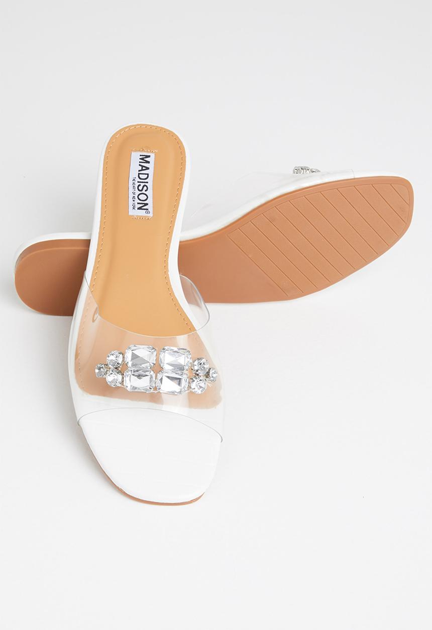 Madison® - Gail jewelled sandal - white 