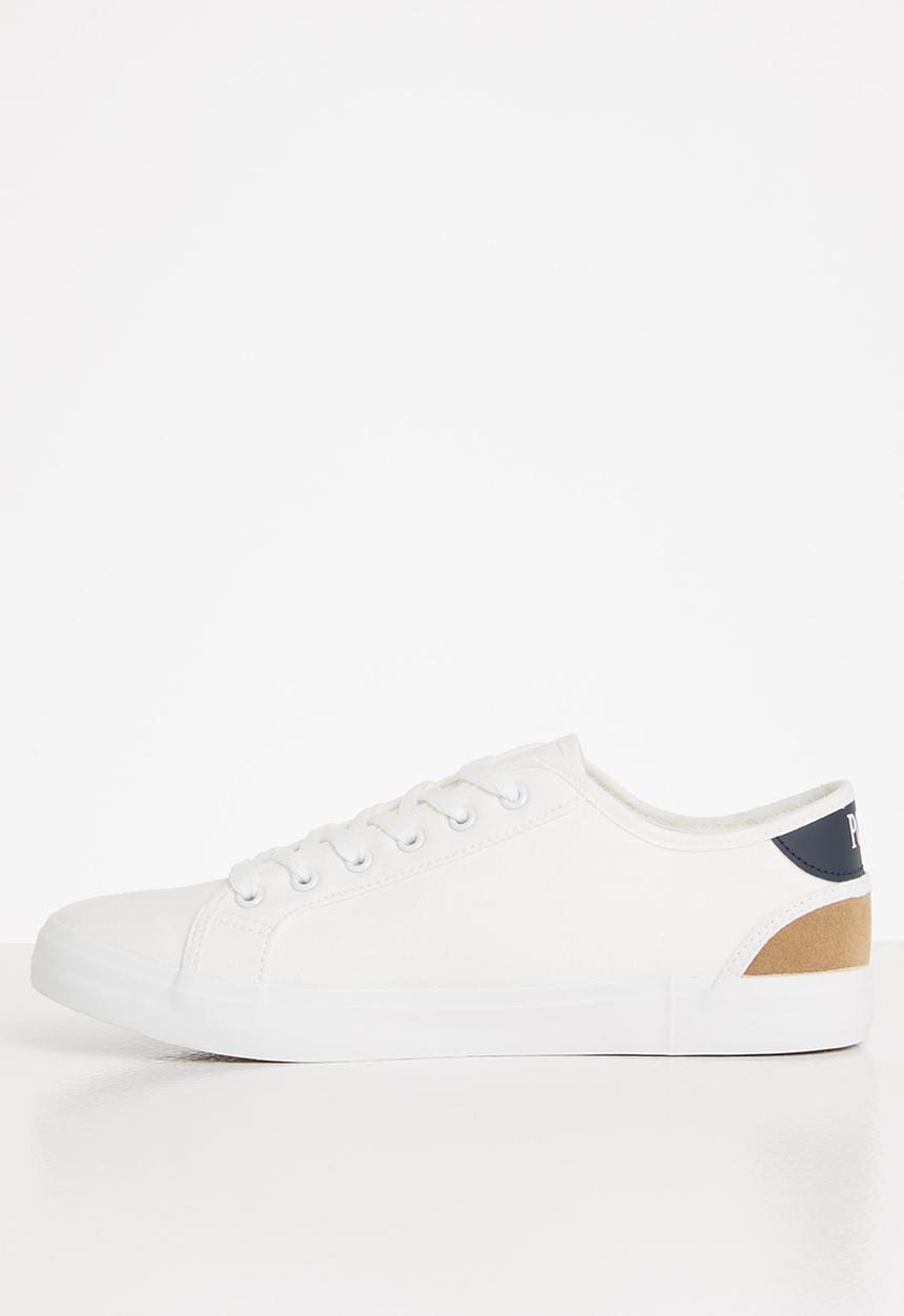 POLO - Isaac multi canvas sneaker - white