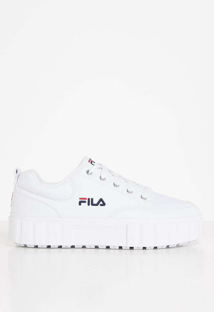 FILA - Sandblast low pu - white / chinese red / peacoat