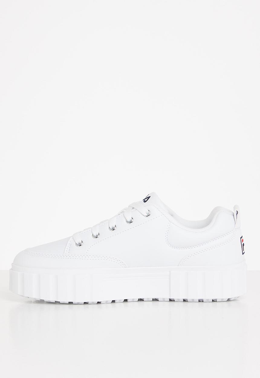 FILA - Sandblast low pu - white / chinese red / peacoat