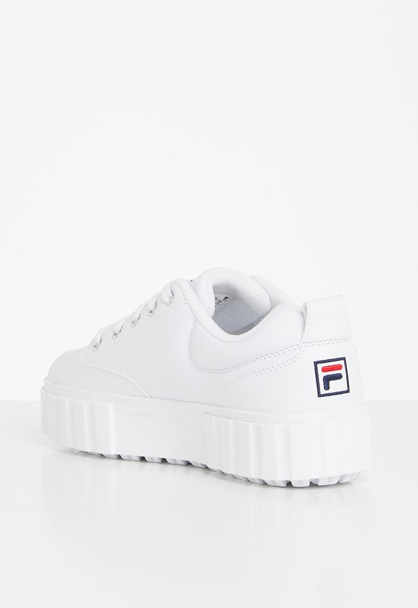 FILA - Sandblast low pu - white / chinese red / peacoat