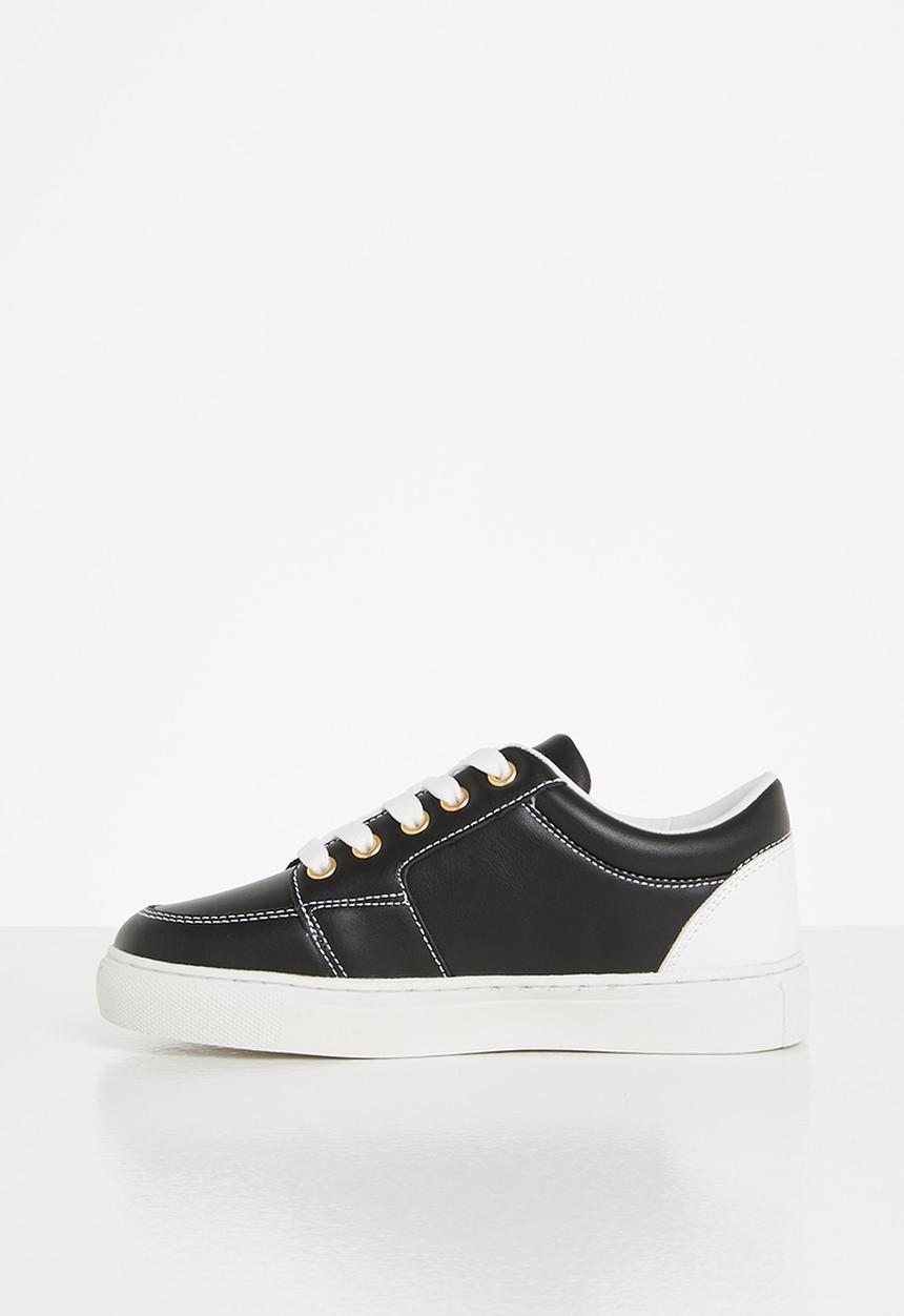 POLO - Boys brian contrast sneaker - black & white 