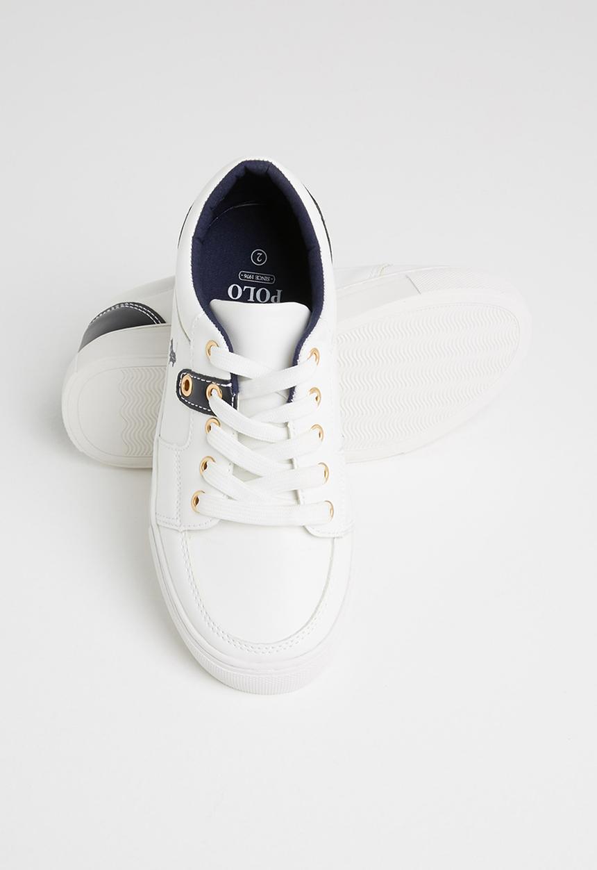 POLO - Boys brian contrast sneaker - white
