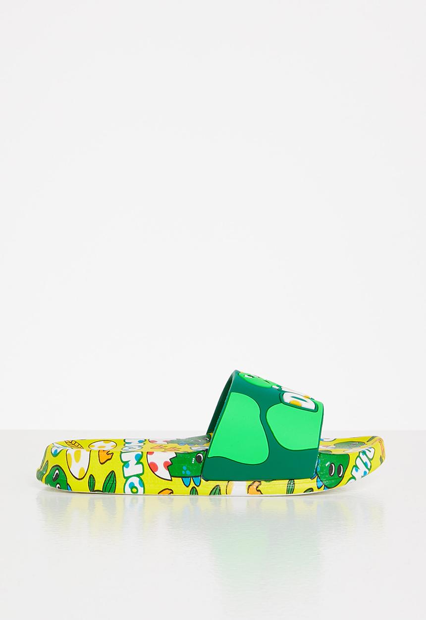 Pop Candy - Boys dino slides - yellow & green