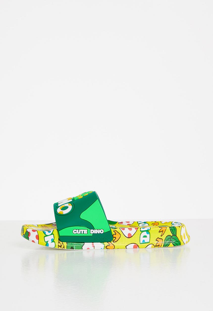 Pop Candy - Boys dino slides - yellow & green