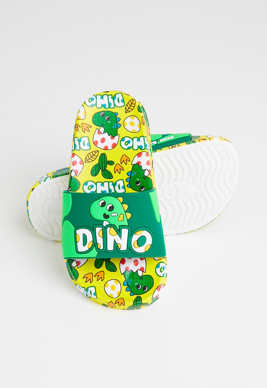 Pop Candy - Boys dino slides - yellow & green