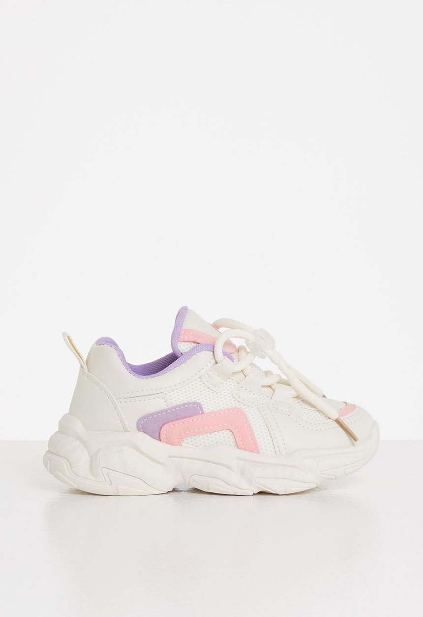 Pop Candy - Girls chunky sneaker - white & pink