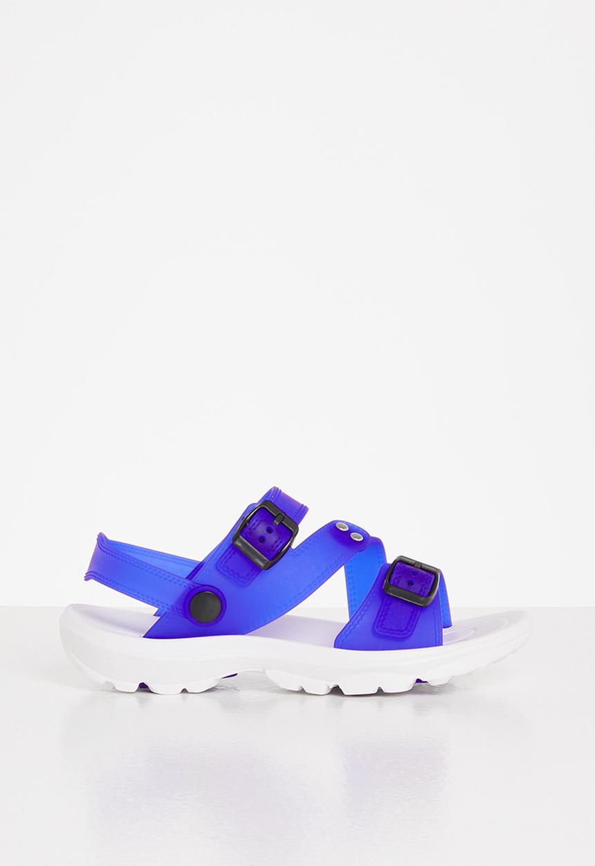 Pop Candy - Boys buckle sandal - blue & white 