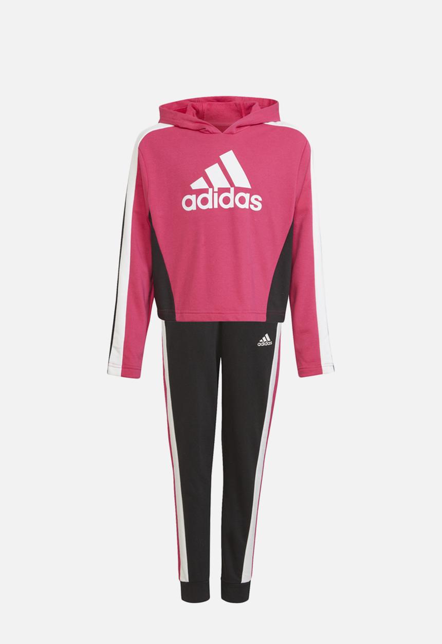 adidas Performance - G hoodedcrop & bottom - magenta/white/black