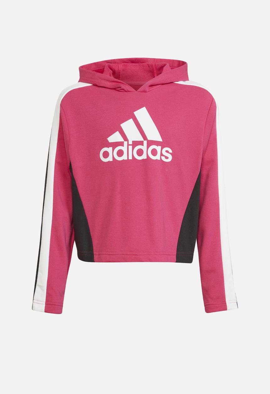 adidas Performance - G hoodedcrop & bottom - magenta/white/black