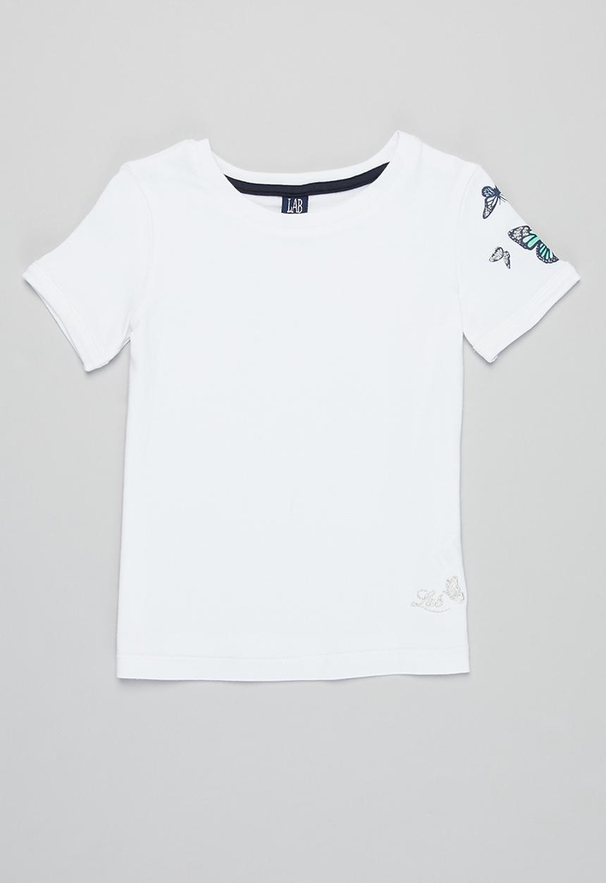 LAB - Girls graphic tee - white
