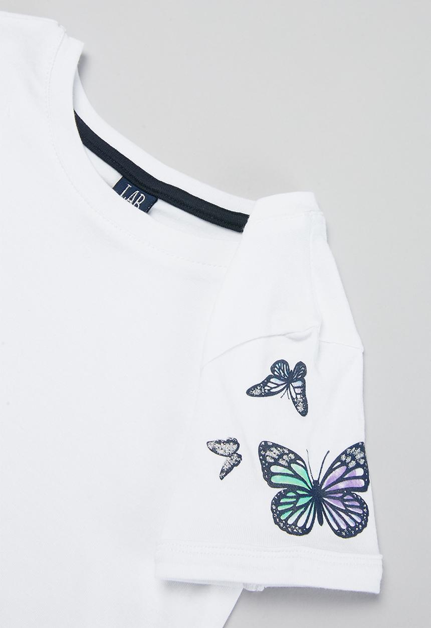 LAB - Girls graphic tee - white