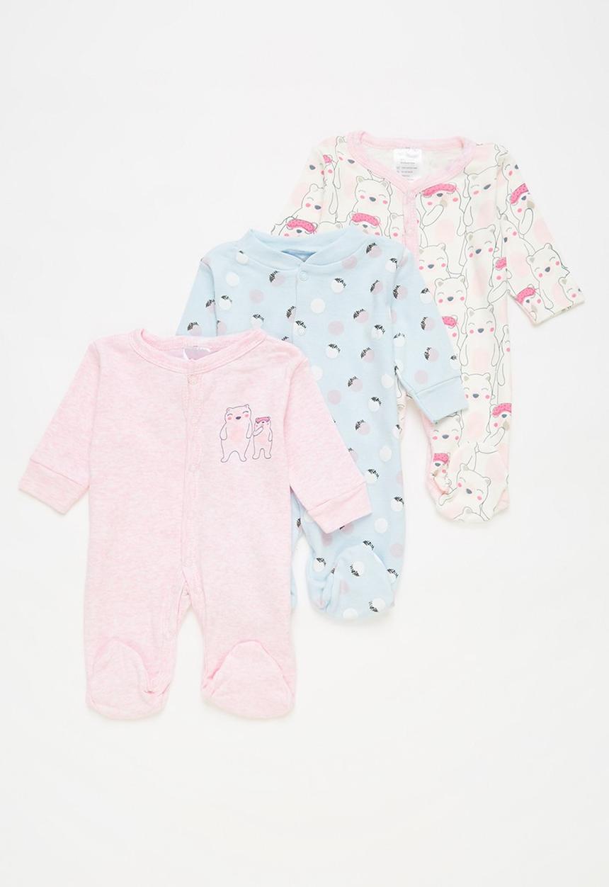 Pop Candy - Baby babygrow set - multi 