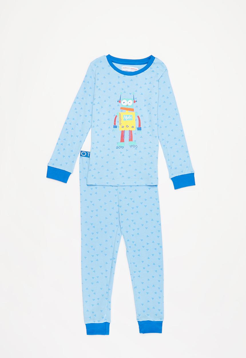 MINOTI - Boys robot pyjama set - blue