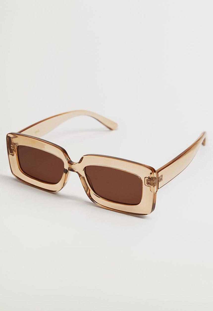 MANGO - Retro style sunglasses - ecru