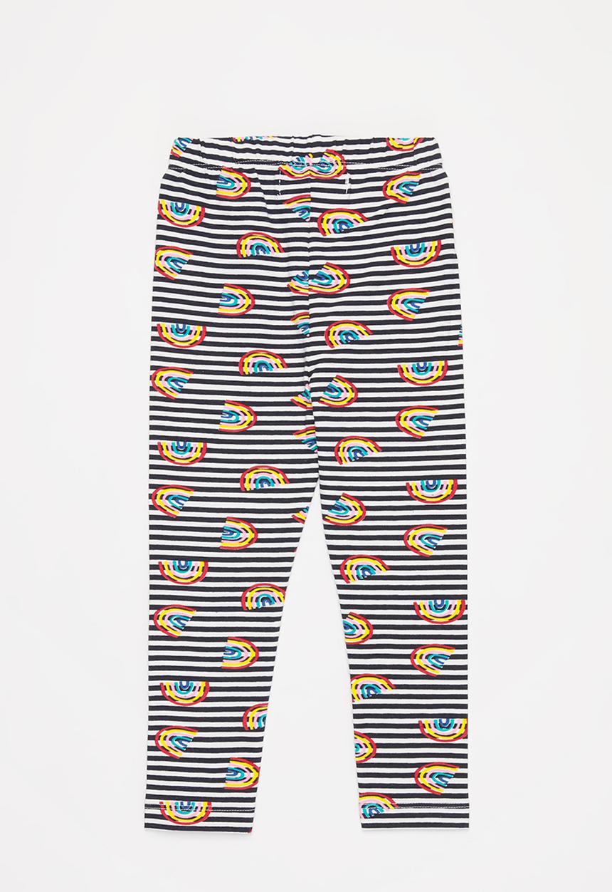 MINOTI - Girls basic stripe aop legging - multi 