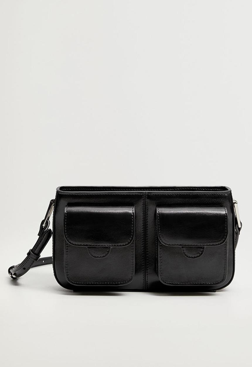 MANGO - Pockets cross body bag - black