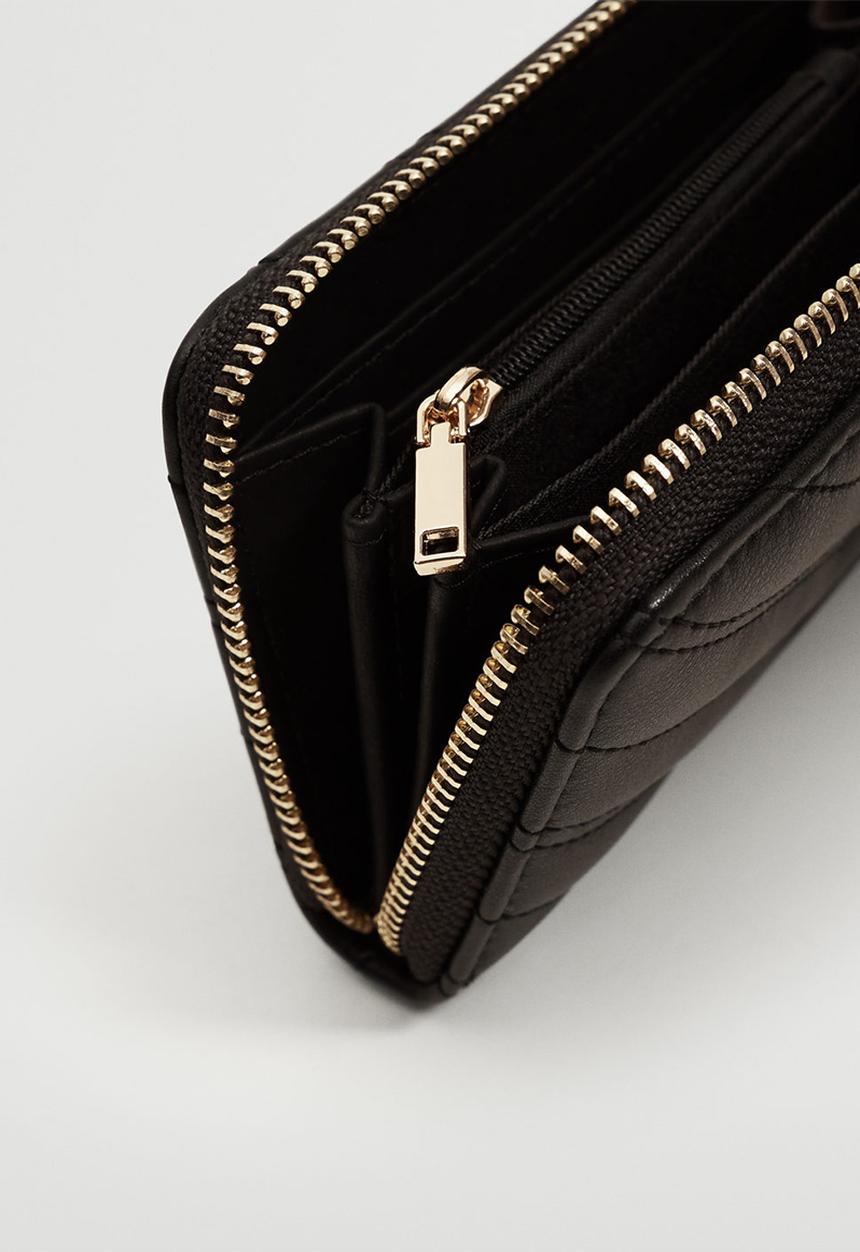 MANGO - Padded logo wallet - black