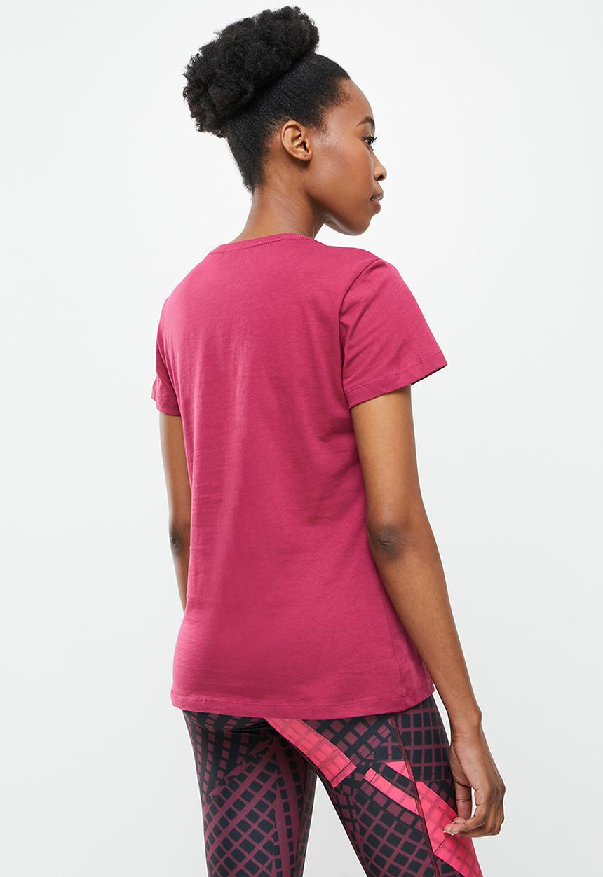 Reebok - Bl short sleeve tee - burgundy 