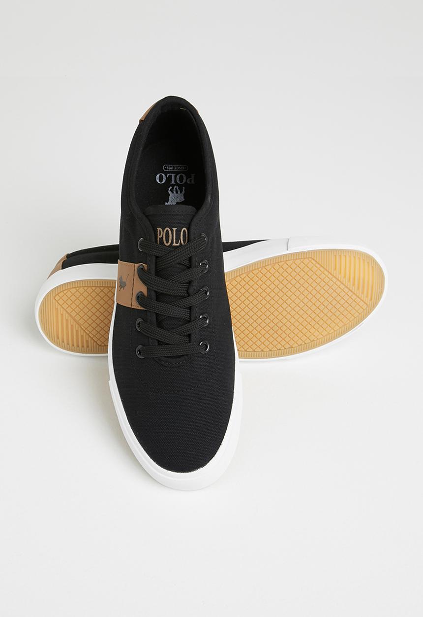 POLO - Ivan contrast side flash sneaker - black