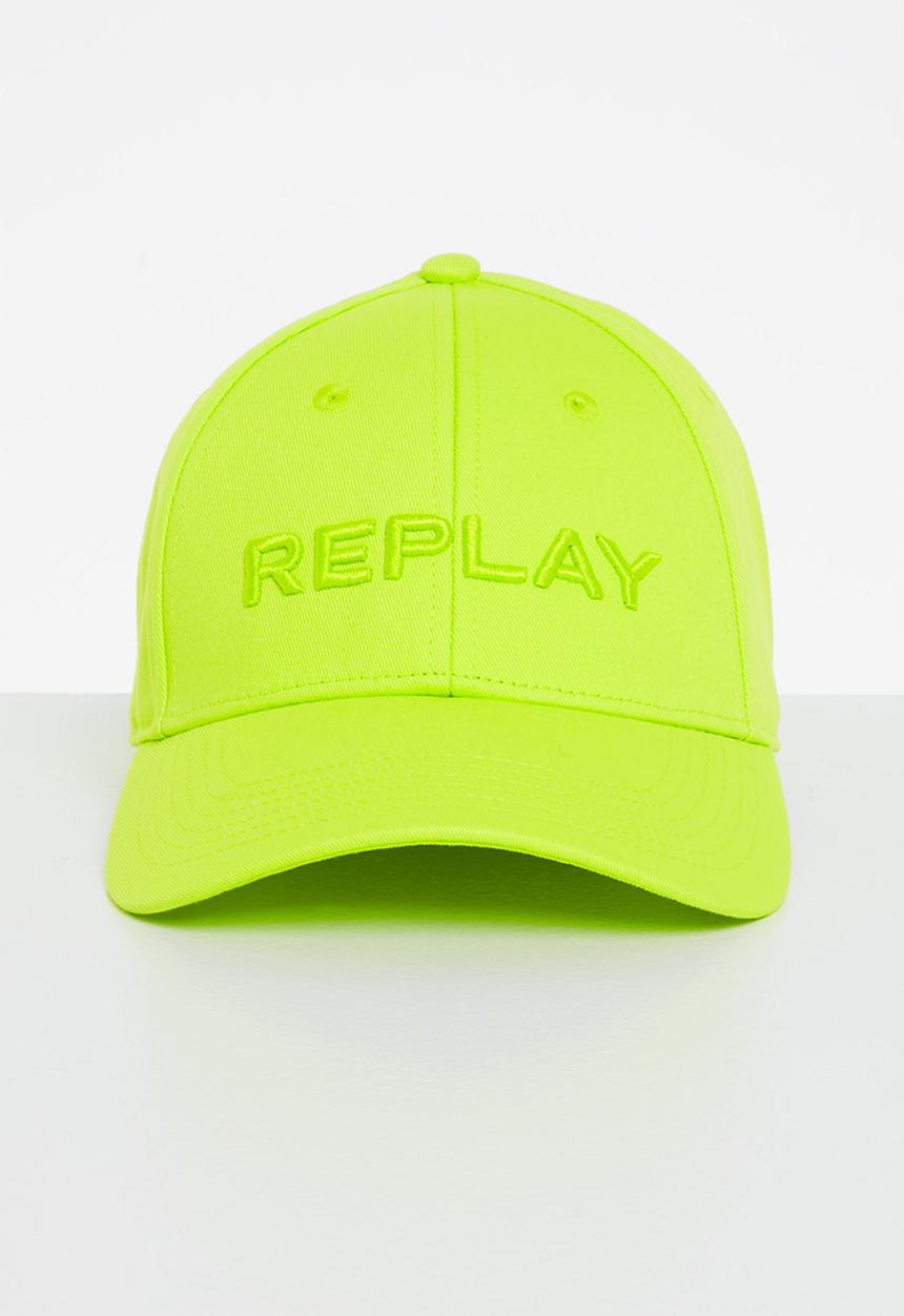 Replay - Embossed peak cap - lime
