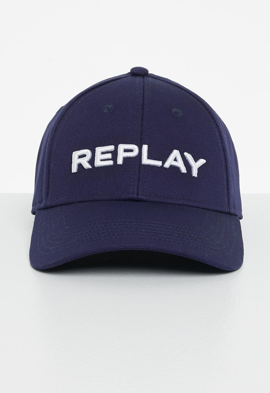 Replay - Embossed peak cap - blue
