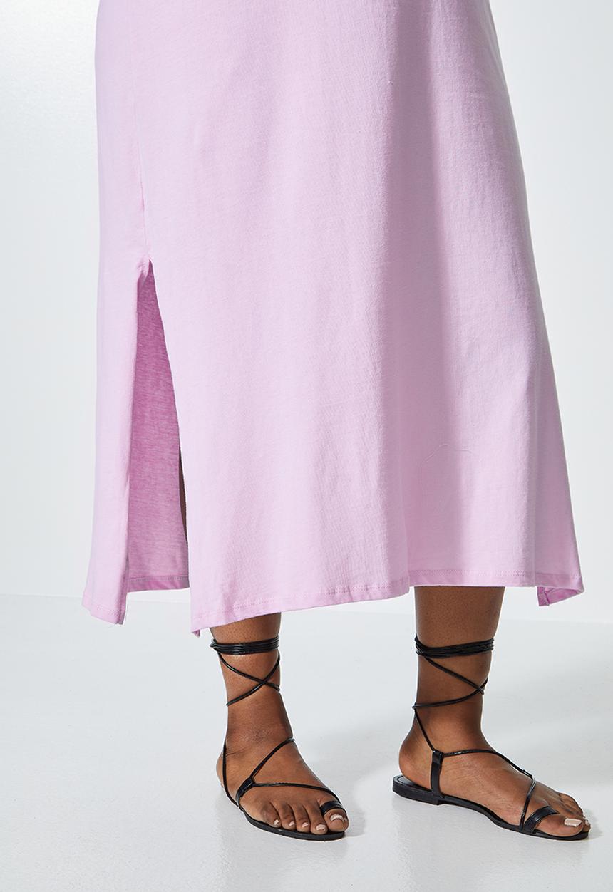 Superbalist - Shoulder pad column dress - lavender