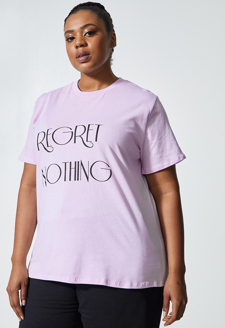 Superbalist - Regret nothing tee - lilac sachet