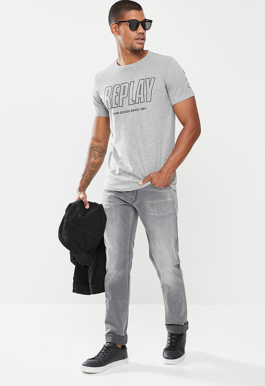 Replay - Anbass slim jeans - washed grey