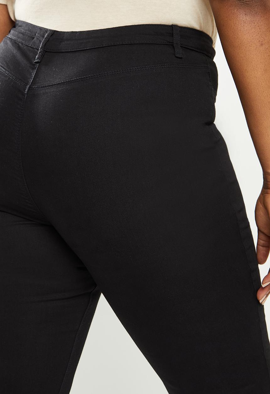 Missguided - Plus lawless highwaisted supersoft- black.