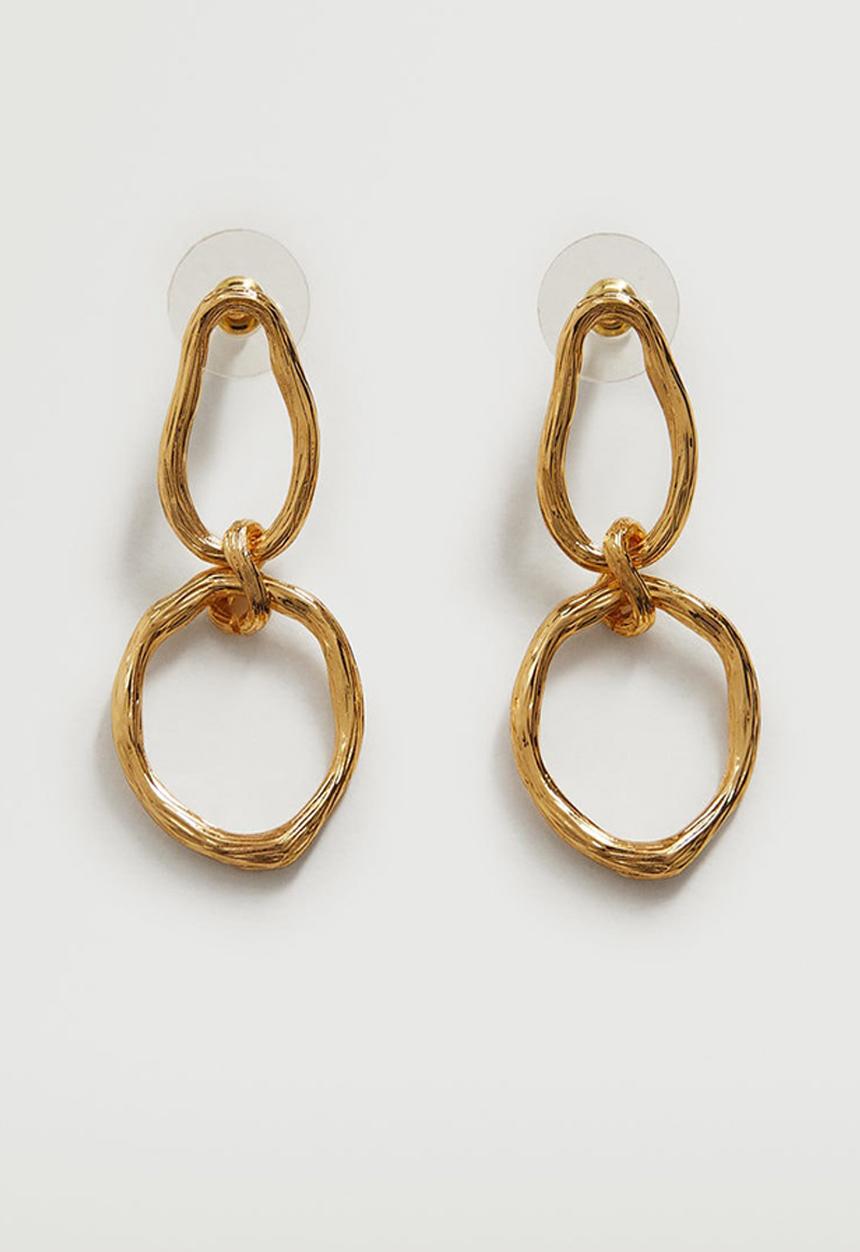 MANGO - Asymmetric earrings - gold
