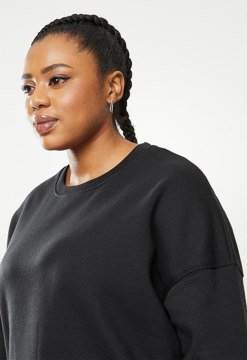Missguided - Plus oversized sweat & leggings - black