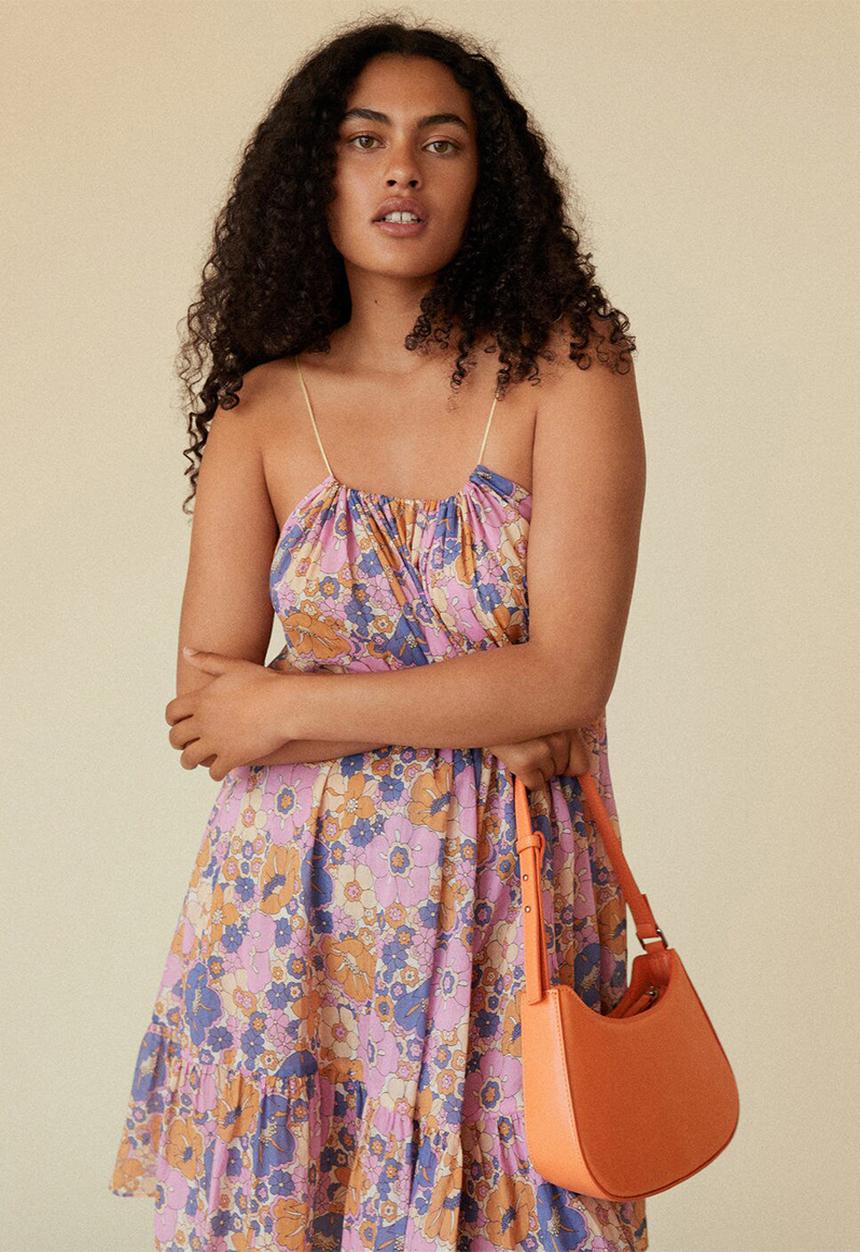 MANGO - Baguette bag - orange