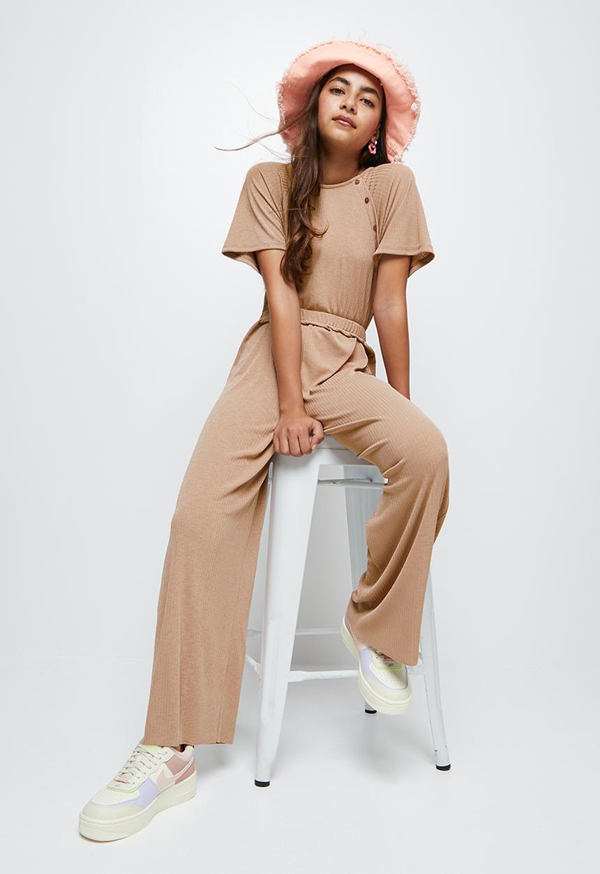 Superbalist - Rib jumpsuit - pink