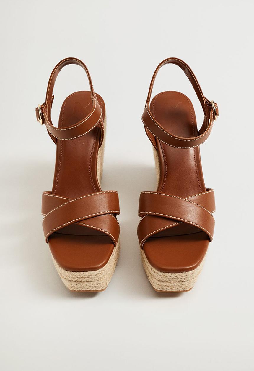 MANGO - Days wedge - brown