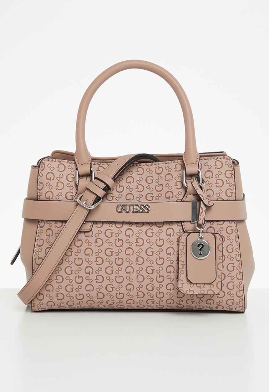 GUESS - Amana small satchel - dusty pink