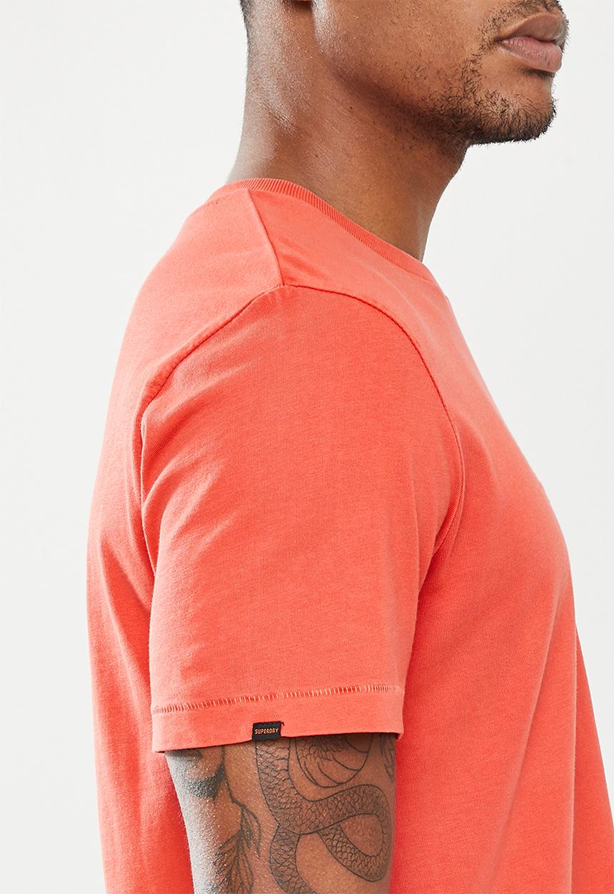 Superdry. - Workwear pocket tee - volcanic lava orange