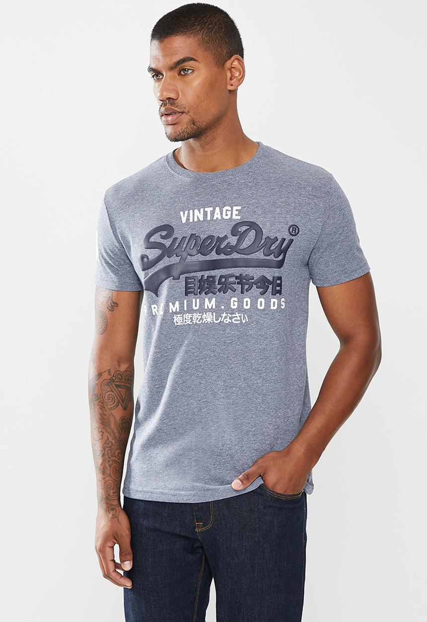 Superdry. - Vl ns tee - tois blue heather