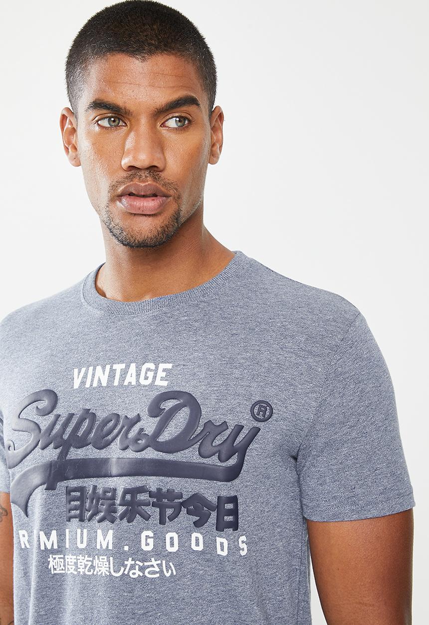 Superdry. - Vl ns tee - tois blue heather