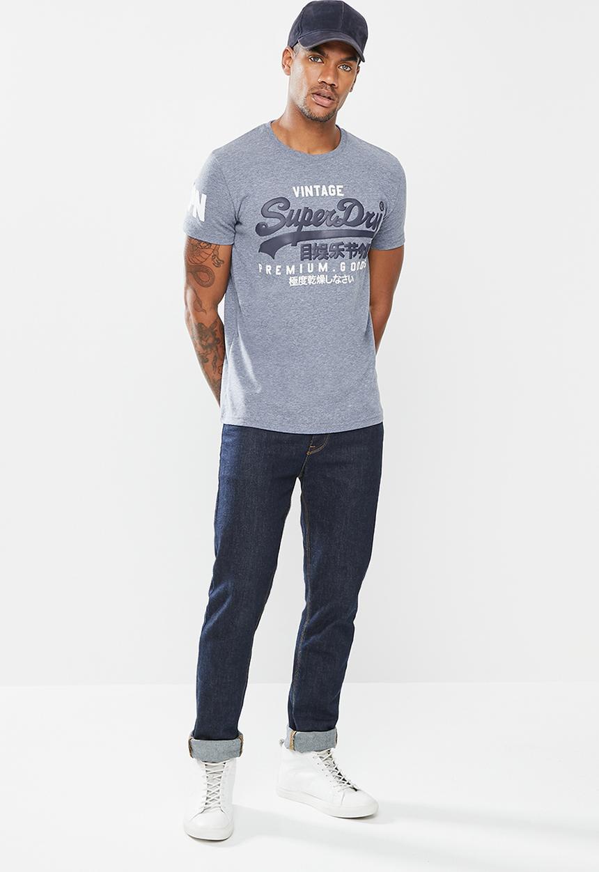 Superdry. - Vl ns tee - tois blue heather