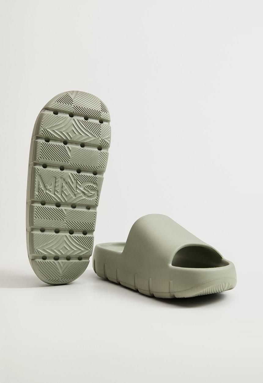 MANGO - Flop slide - green