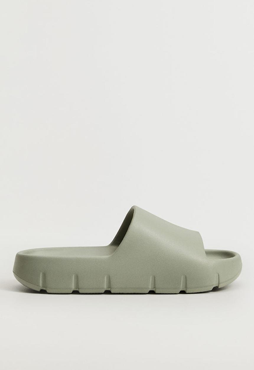 MANGO - Flop slide - green