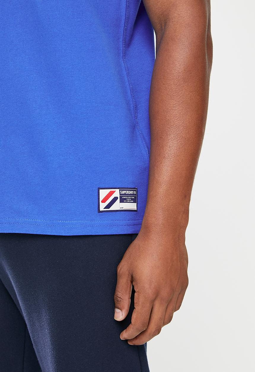 Superdry. - Sportstyle chenille tee - royal