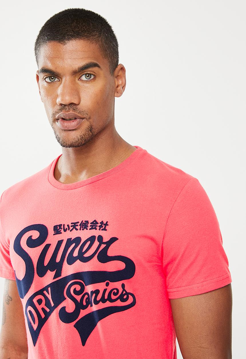 Superdry. - Collegiate graphic tee - future fuchsia