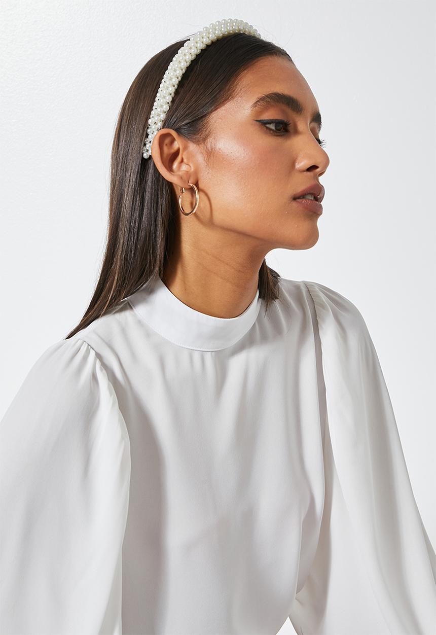 Superbalist - Faux pearl headband - cream
