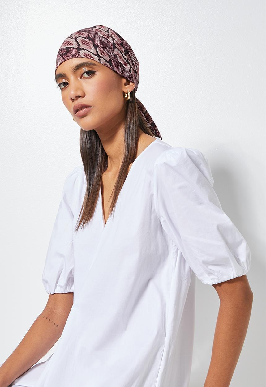 Superbalist - Snakeskin headscarf - pink